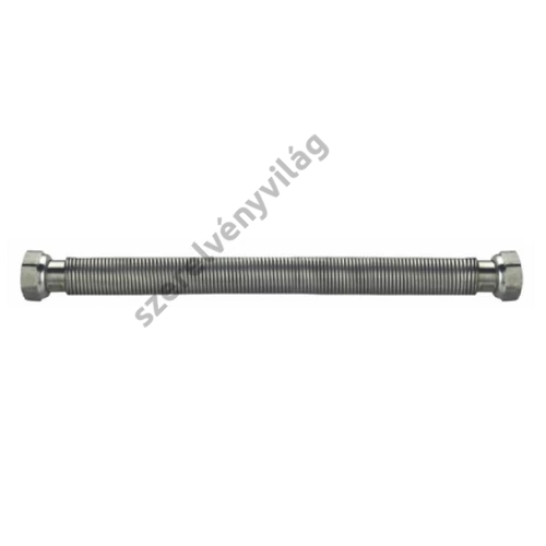 Inox nyújtható bordáscső 1/2"-1/2" belső-belső hollandival (bb)