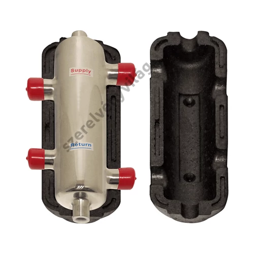 DELTA 4 csonkos inox hidraulikus váltó szigeteléssel DN32-5/4” (9 m3 / h)