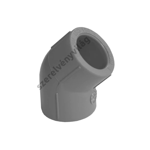 VALROM PP-R könyök bb 45°-os (D20-D63-ig)